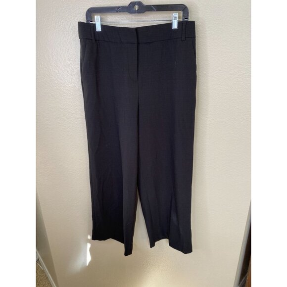 Amanda + Chelsea Womens Black Dress Pants Size 10 Nylon/Spandex Stretch Wide Leg - Picture 2 of 7